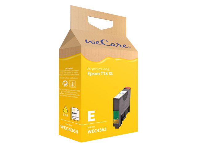 Inkcartridge Wecare Epson T181440 geel HC