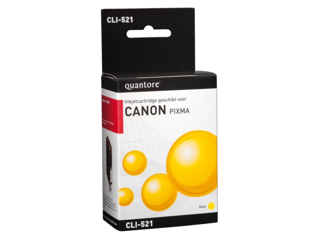 Inkcartridge Quantore Canon CLI-521 geel+chip
