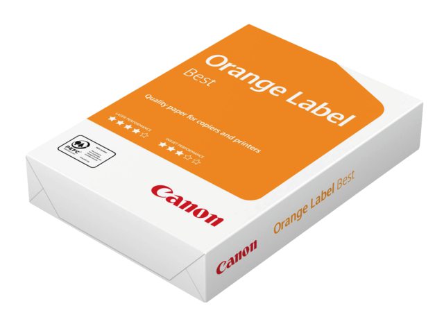 Kopieerpapier Canon Orange label Best 80gr A3 wit 500vel