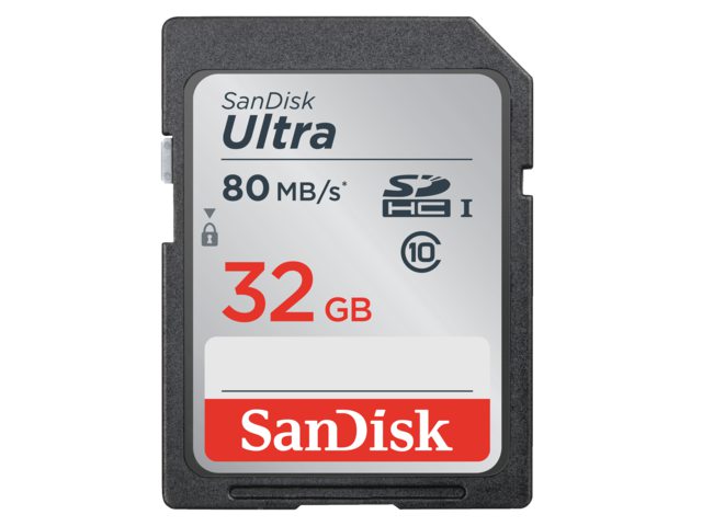 Geheugenkaart Sandisk SDHC Ultra class10 32GB
