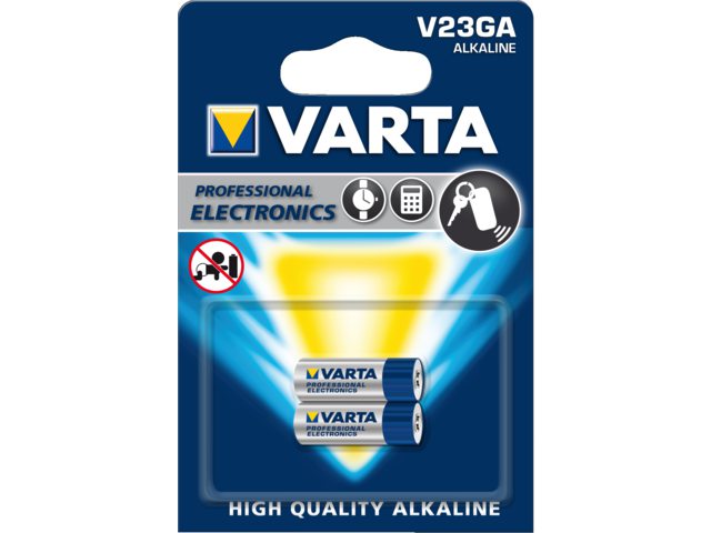 Batterij Varta V23GA alkaline blister Ã  2stuk