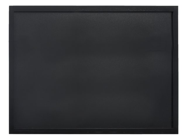 Krijtbord Securit wand 60x80cm zwart hout