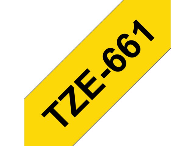 Labeltape Brother P-touch TZE661 36mm zwart op geel