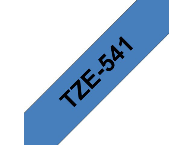 Labeltape Brother P-touch TZE541 18mm zwart op blauw