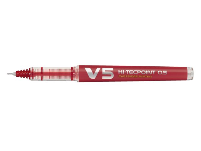 Rollerpen PILOT begreen Hi-Tecpoint V5 0,3mm rood