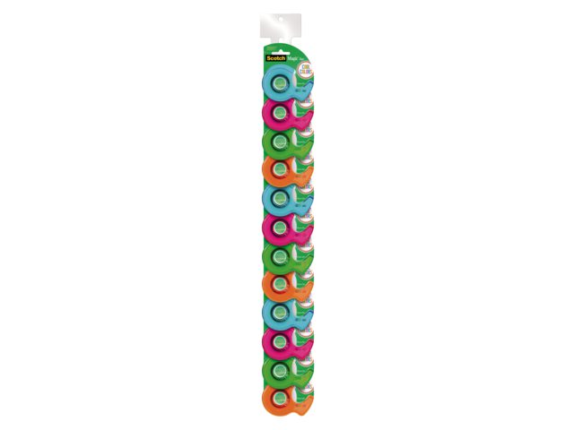 Plakbandafroller Scotch CC +1rol magic tape 19mmx19m strip