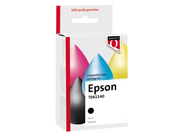 Inkcartridge Quantore Epson T061140 zwart