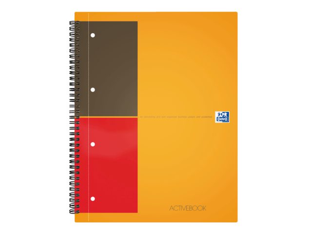 Spiraalblok Oxford International Activebook A4 gelinieerd