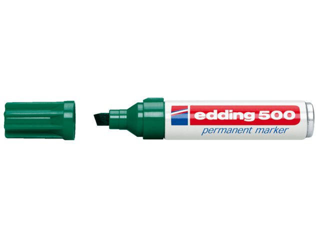 Viltstift edding 500 schuin groen 2-7mm