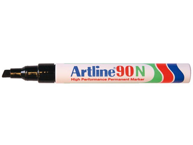 Viltstift Artline 90 schuin zwart 2-5mm