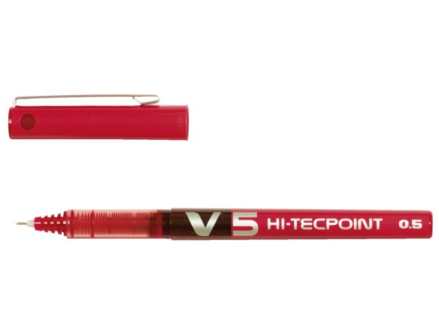 Rollerpen PILOT Hi-Tecpoint V5 rood 0.3mm