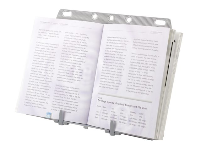 Documentenhouder Fellowes booklift zilvergrijs