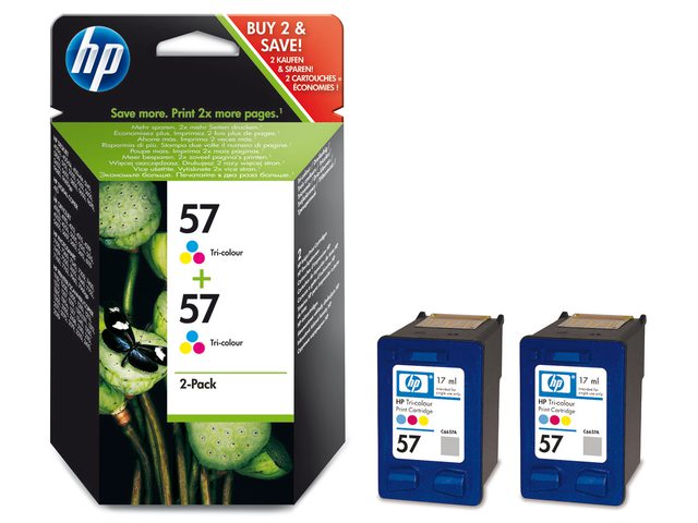 Inkcartridge HP C9503A 57 kleur 2x