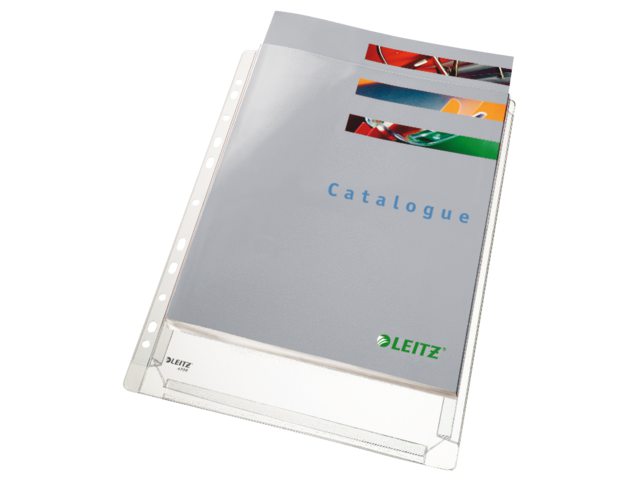 Showtas Leitz 4756 11-gaats PVC 0.17mm glad met expansievouw
