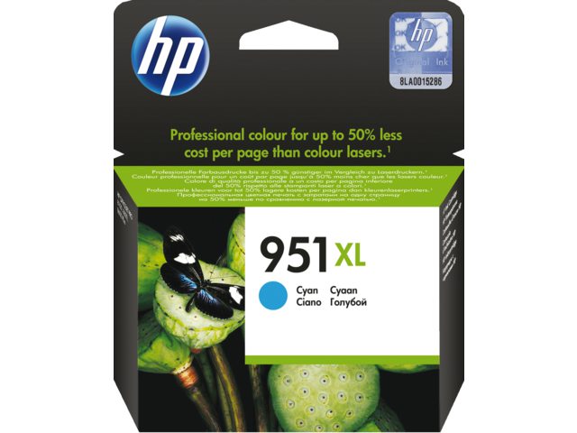 Inkcartridge HP CN046AE 951XL blauw HC