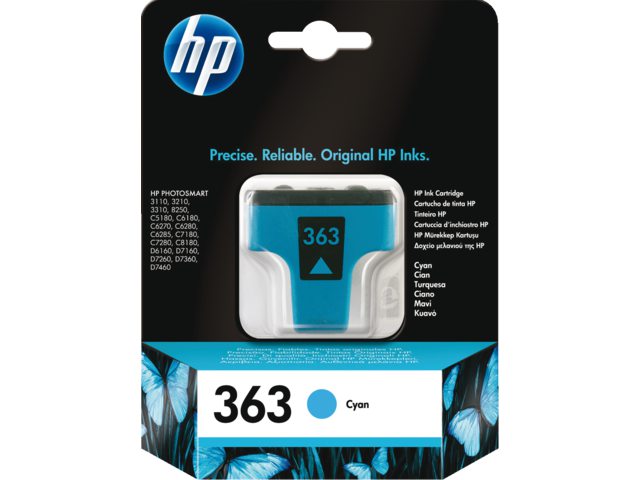 Inkcartridge HP C8771EE 363 blauw