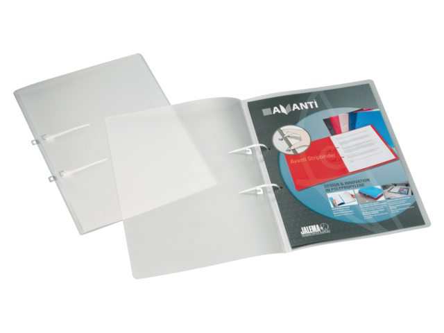 Snelhechter Stripbinder Avanti A4 2 strips wit transparant