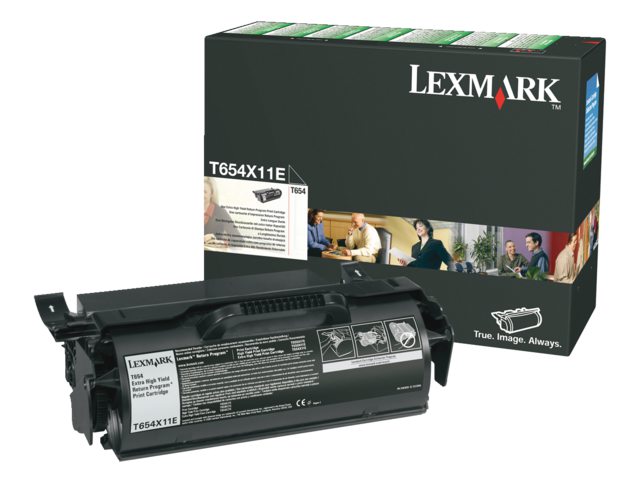 Tonercartridge Lexmark T654X11E prebate zwart HC