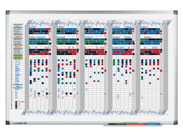 Planbord Legamaster premium dag/week 35 dagen 60x90cm