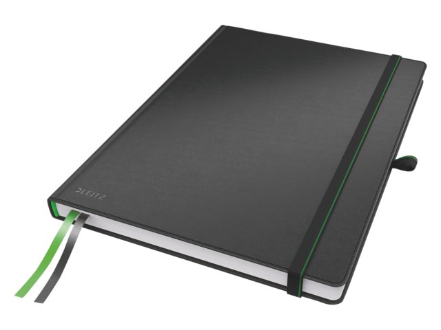 Notitieboek Leitz Complete hardcover A6 gelinieerd zwart