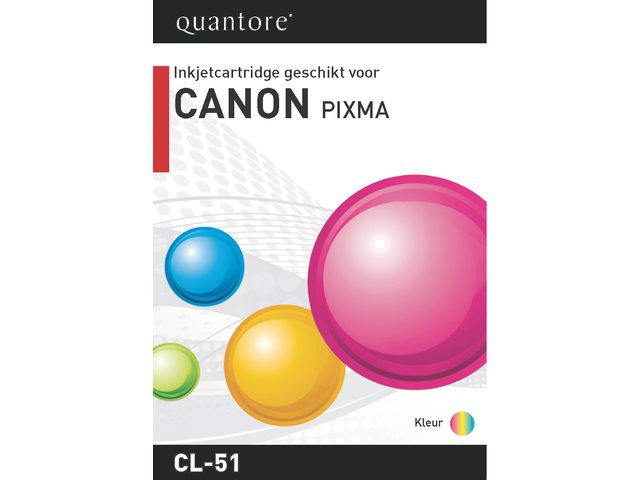 Inkcartridge Quantore Canon CL-51 kleur