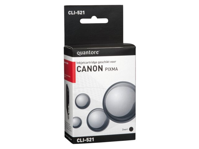Inkcartridge Quantore Canon CLI-521 zwart+chip