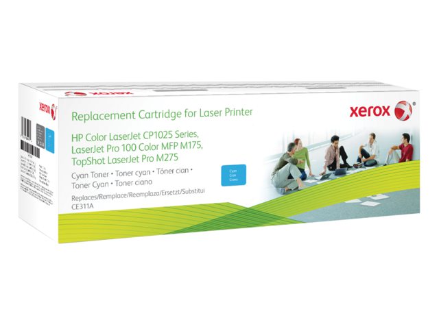 Tonercartridge Xerox 106R02258 HP CE311A 126A blauw