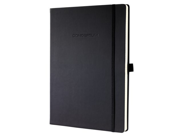 Notitieboek Conceptum CO116 A4+ zwart lijn