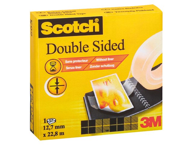 Dubbelzijdige plakband Scotch 665 12mmx22.8m