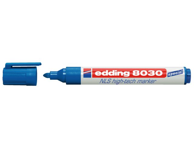 Viltstift edding 8030 NLS High-Tech marker  blauw 1.5-3mm