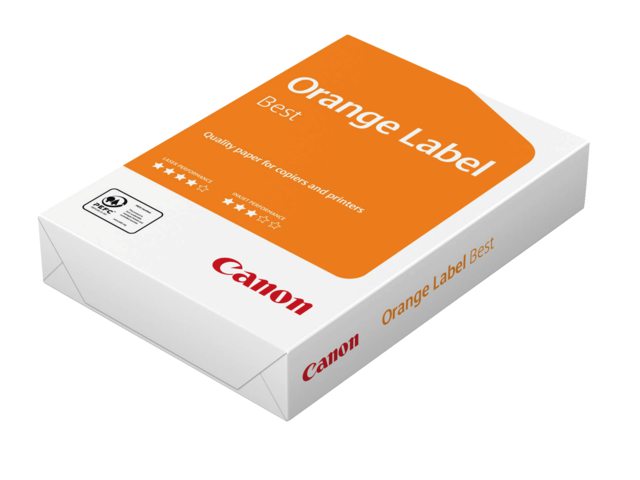 Kopieerpapier Canon Orange label Best 80gr A4 wit 500vel