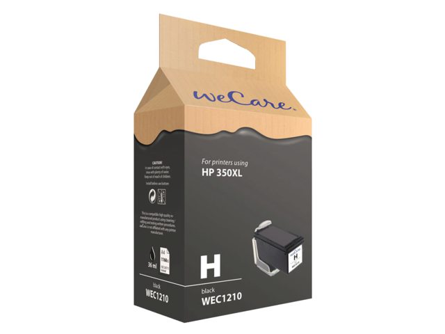 Inkcartridge Wecare HP CB336EE 350XL zwart HC