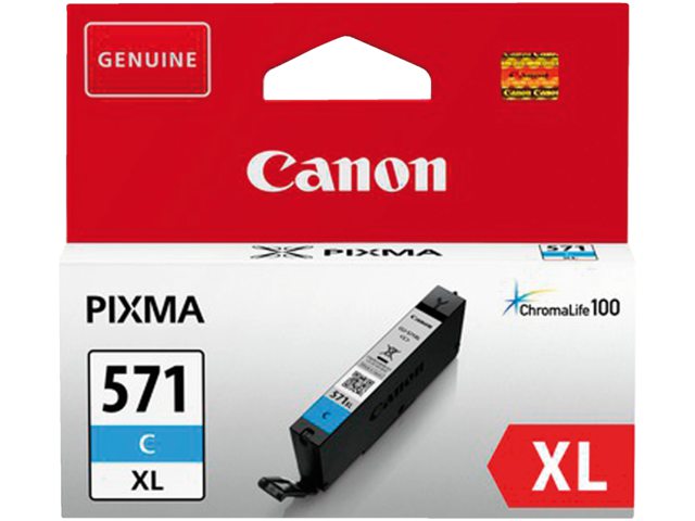 Inkcartridge Canon CLI-571XL HC blauw