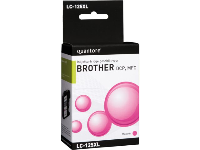 Inkcartridge Quantore Brother LC-125XL rood