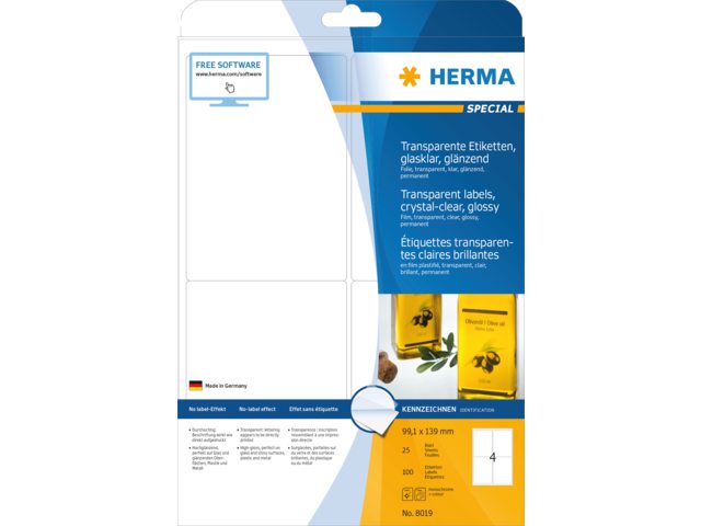 Etiket Herma 8019 99.1X139mm 100st