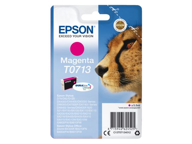 Inkcartridge Epson T07134 rood