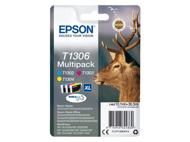 Inkcartridge Epson T1306 3 kleuren HC
