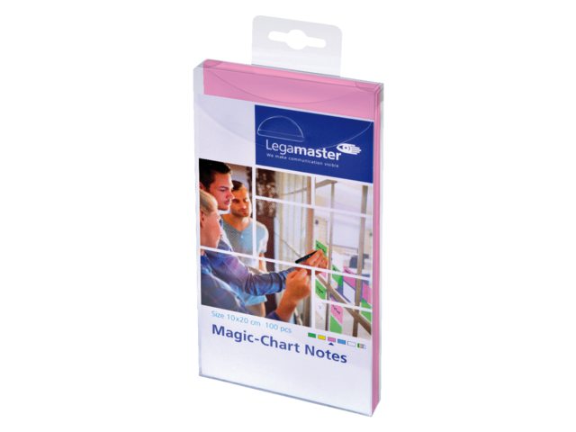 Magic-chart notes Legamaster 10x20 cm roze