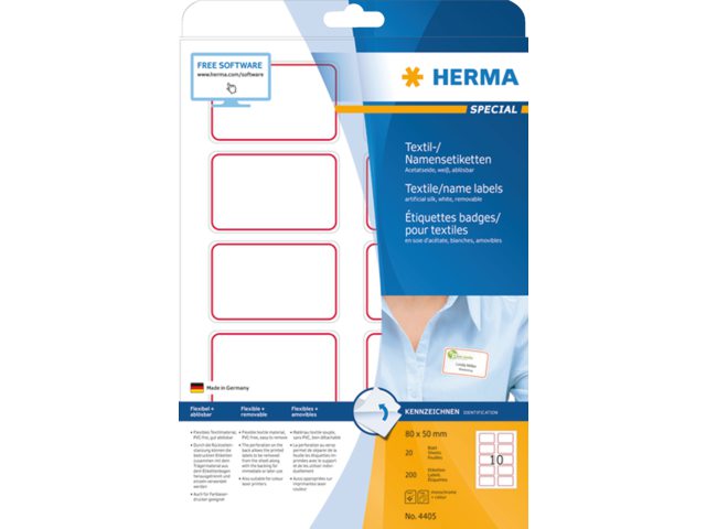 Badge etiket Herma 4405 80X50mm 200st