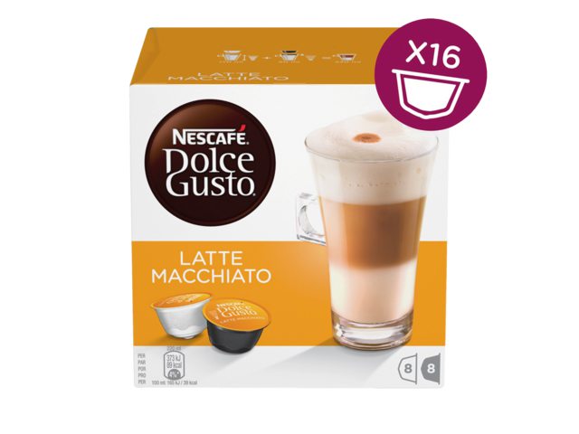 Koffie Dolce Gusto Latte Machiato 16 cups voor 8 kopjes