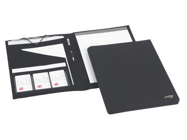 Schrijfmap Rexel soft touch folio zwart