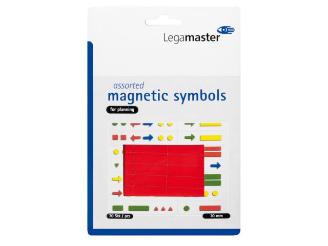 Magneet Legamaster symbolen 10mm rood assorti